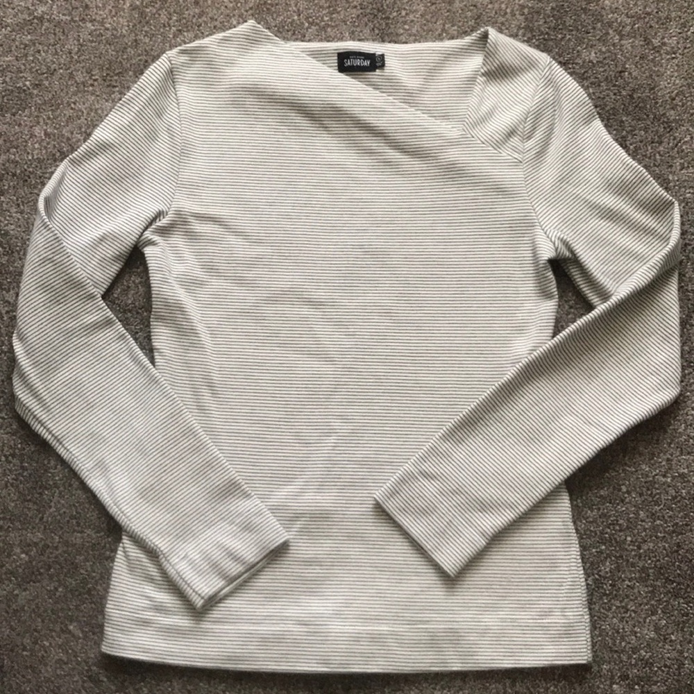 Kate Spade asymmetrical neck shirt